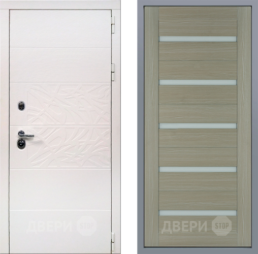 Дверь Заводские двери Дэко Вайт СБ-1 Капучино в Старой Купавне