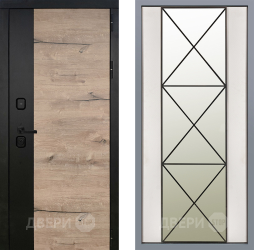 Дверь Заводские двери Ларте Зеркало Перфекто Структурное дерево в Старой Купавне