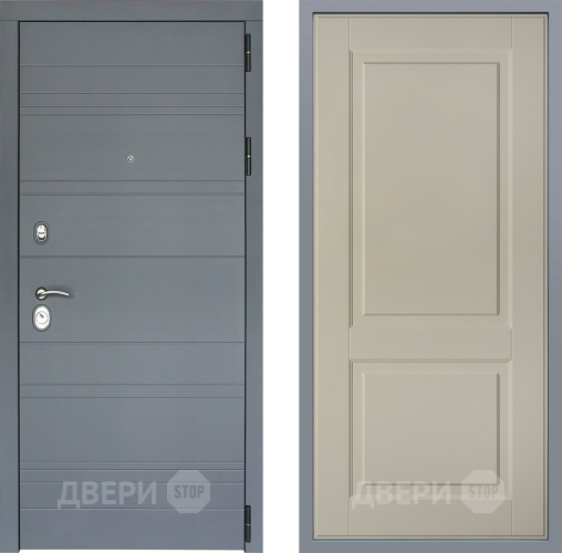 Дверь Заводские двери Лира Софт графит Доррен Шампань в Старой Купавне