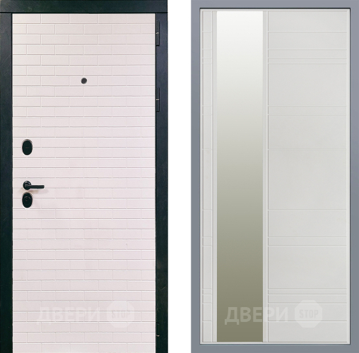 Дверь Заводские двери Сохо Зеркало Лира Белый софт в Старой Купавне