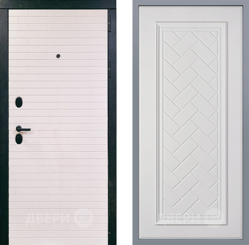 Дверь Заводские двери Сохо Упра Белый софт в Старой Купавне