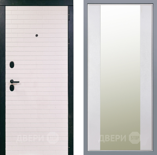 Дверь Заводские двери Сохо Зеркало Макси Белый шелк в Старой Купавне