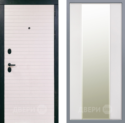 Дверь Заводские двери Сохо Зеркало Макси Белый матовый в Старой Купавне