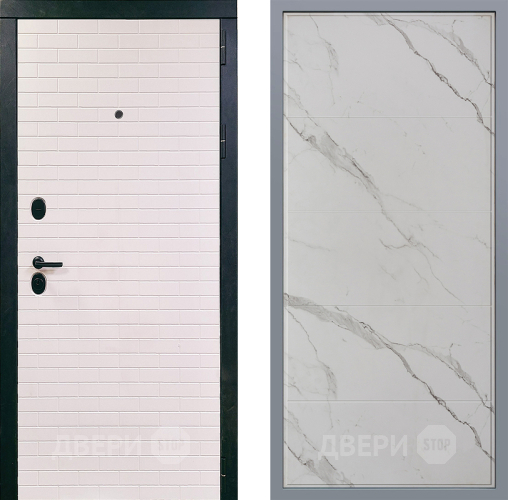 Дверь Заводские двери Сохо Тривия Мрамор белый в Старой Купавне