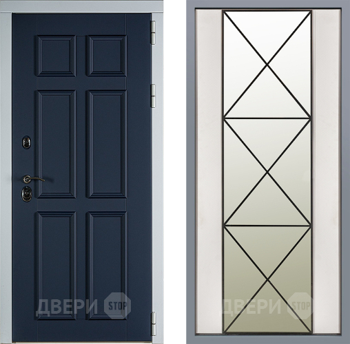 Дверь Заводские двери Стокгольм Зеркало Перфекто Структурное дерево в Старой Купавне