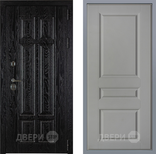 Дверь Заводские двери Мюнхен Стокгольм Грей софт в Старой Купавне