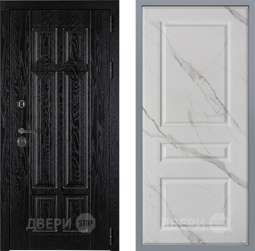 Дверь Заводские двери Мюнхен Стокгольм Мрамор белый в Старой Купавне