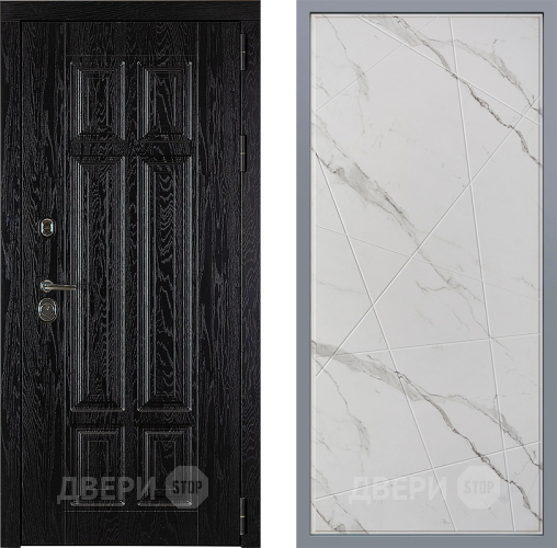 Дверь Заводские двери Мюнхен Флитта Мрамор белый в Старой Купавне