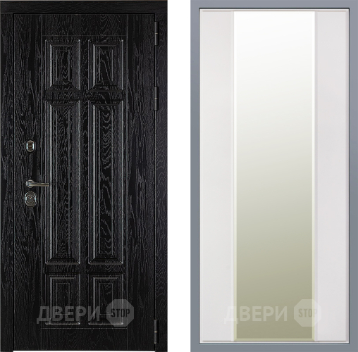 Дверь Заводские двери Мюнхен Зеркало Макси Белый матовый в Старой Купавне