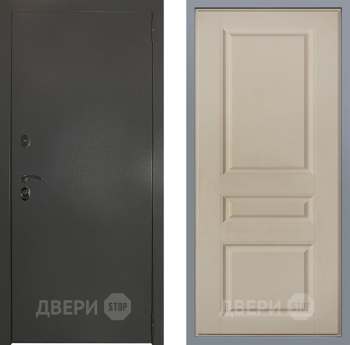 Дверь Заводские двери Эталон 3к антик серебро Стокгольм Шампань в Старой Купавне