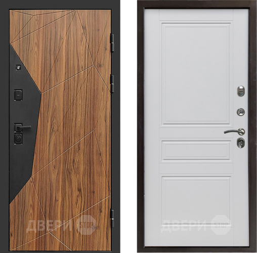 Входная металлическая Дверь Престиж Avangard Классика Белый матовый в Старой Купавне