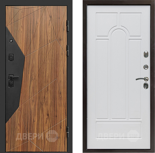 Входная металлическая Дверь Престиж Avangard Арка Белое дерево в Старой Купавне