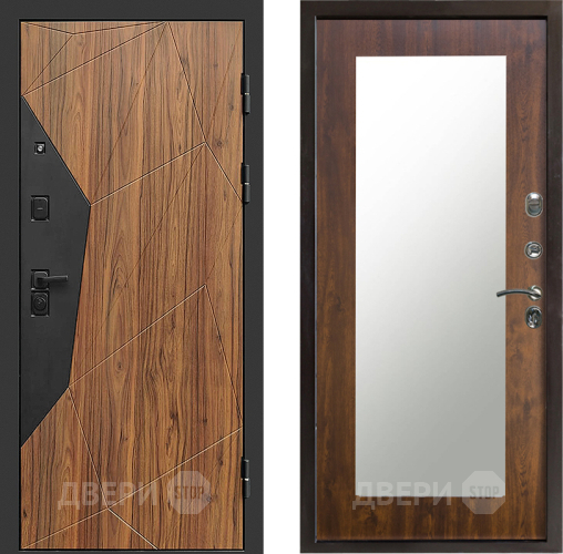 Входная металлическая Дверь Престиж Avangard Зеркло Пастораль Дуб в Старой Купавне