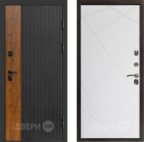 Входная металлическая Дверь Престиж Prestizh Лучи Бетон белый в Старой Купавне