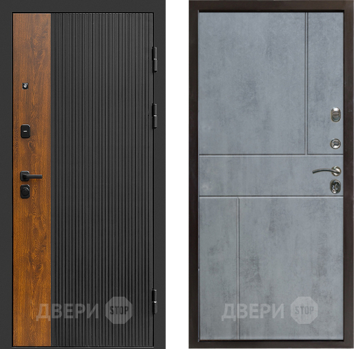 Входная металлическая Дверь Престиж Prestizh Горизонт Бетон темный в Старой Купавне