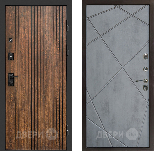 Входная металлическая Дверь Престиж Tvist Лучи Бетон темный в Старой Купавне