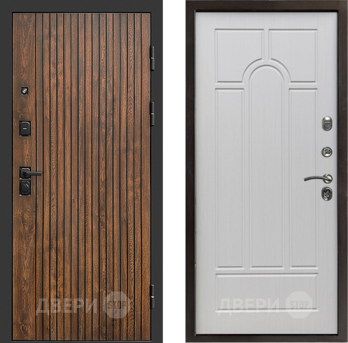 Входная металлическая Дверь Престиж Tvist Арка Лиственница белая в Старой Купавне