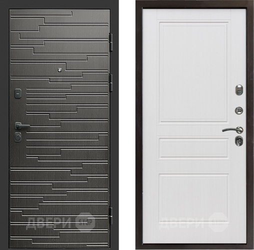 Входная металлическая Дверь Престиж Rivera Классика Белое дерево в Старой Купавне