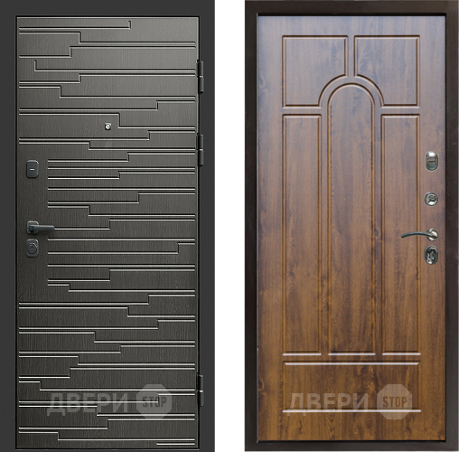 Входная металлическая Дверь Престиж Rivera Арка Дуб в Старой Купавне