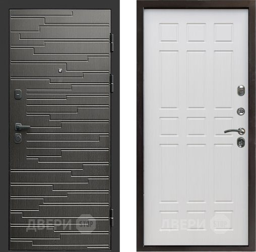 Входная металлическая Дверь Престиж Rivera Спарта Лиственница белая в Старой Купавне