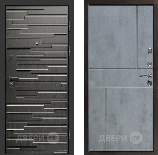 Входная металлическая Дверь Престиж Rivera Горизонт Бетон темный в Старой Купавне