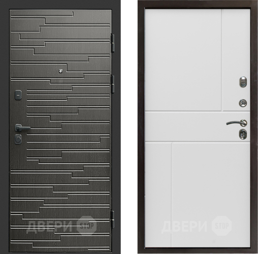 Входная металлическая Дверь Престиж Rivera Горизонт Бетон белый в Старой Купавне