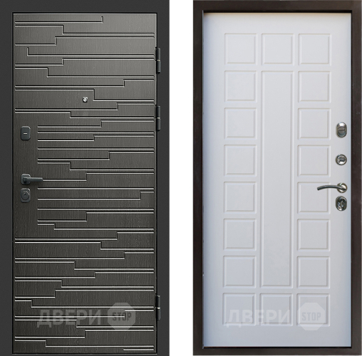 Входная металлическая Дверь Престиж Rivera Престиж Белое дерево в Старой Купавне