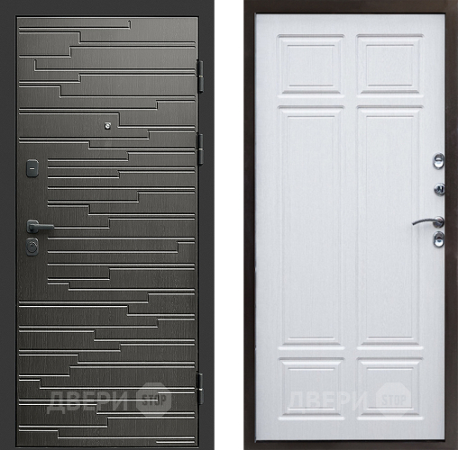 Входная металлическая Дверь Престиж Rivera Премиум Лиственница белая в Старой Купавне