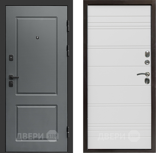 Входная металлическая Дверь Престиж Verona Line Белый в Старой Купавне