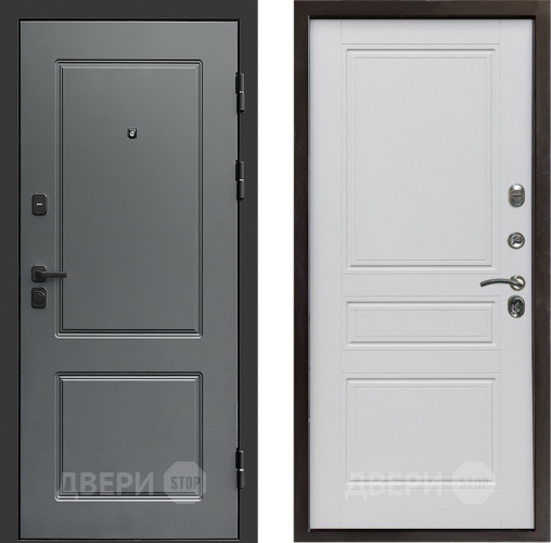 Входная металлическая Дверь Престиж Verona Классика Белый матовый в Старой Купавне