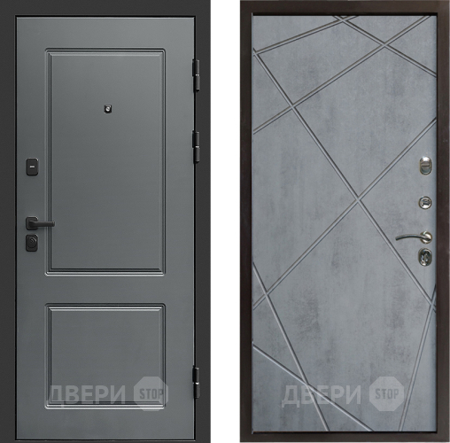 Дверь Престиж Verona Лучи Бетон темный в Старой Купавне