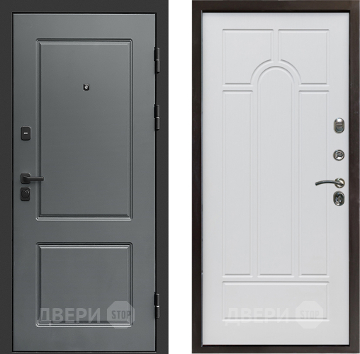 Входная металлическая Дверь Престиж Verona Арка Белое дерево в Старой Купавне