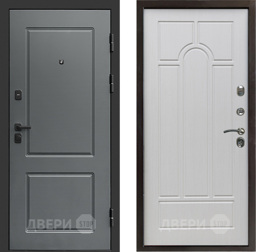 Входная металлическая Дверь Престиж Verona Арка Лиственница белая в Старой Купавне