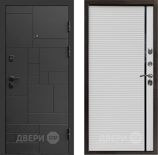 Входная металлическая Дверь Престиж Kvadro Porte Белый в Старой Купавне