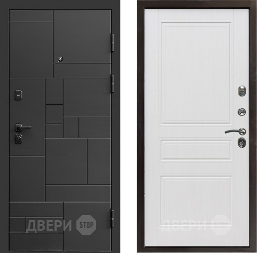 Входная металлическая Дверь Престиж Kvadro Классика Белое дерево в Старой Купавне