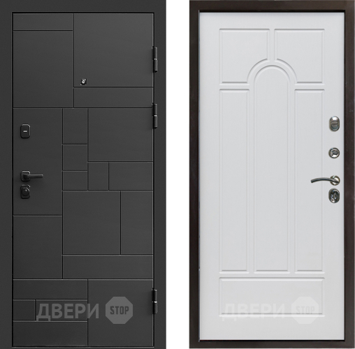 Дверь Престиж Kvadro Арка Белое дерево в Старой Купавне