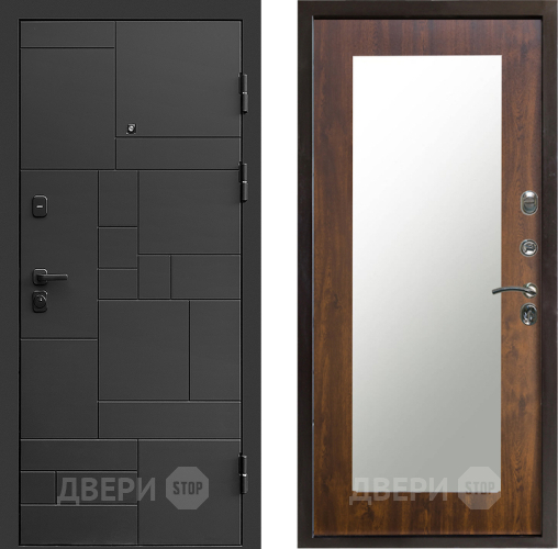 Дверь Престиж Kvadro Зеркло Пастораль Дуб в Старой Купавне