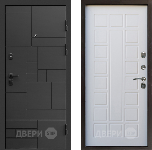 Входная металлическая Дверь Престиж Kvadro Престиж Белое дерево в Старой Купавне