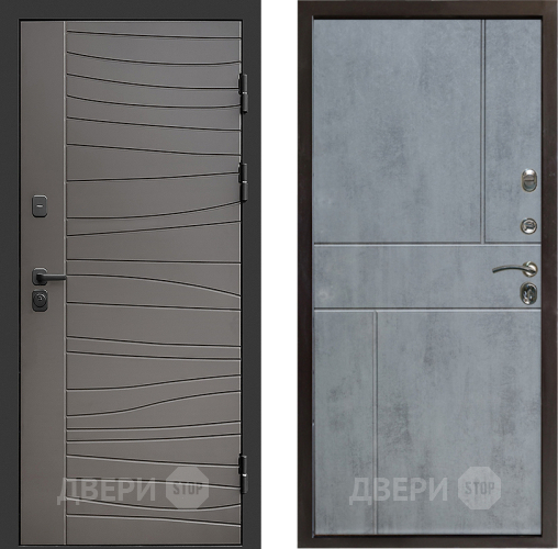 Входная металлическая Дверь Престиж Siciliya Горизонт Бетон темный в Старой Купавне