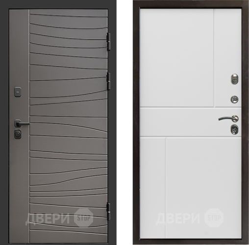 Входная металлическая Дверь Престиж Siciliya Горизонт Бетон белый в Старой Купавне