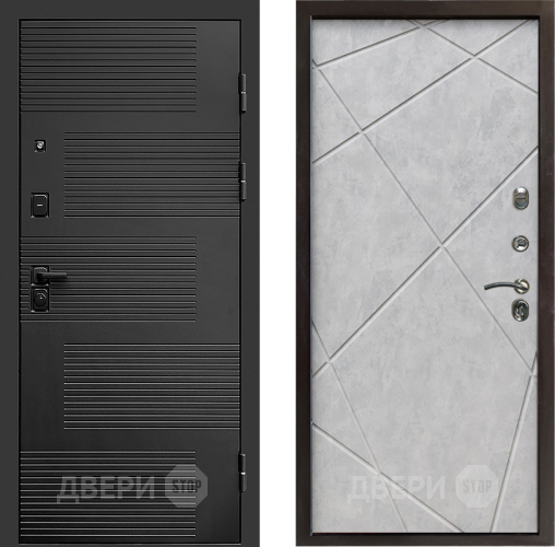 Дверь Престиж Favorit Лучи Бетон светлый в Старой Купавне