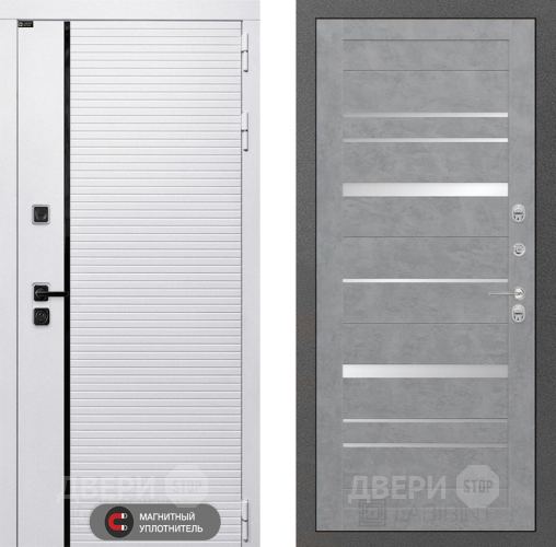 Входная металлическая Дверь Лабиринт (LABIRINT) Royal 20 Бетон светлый в Старой Купавне