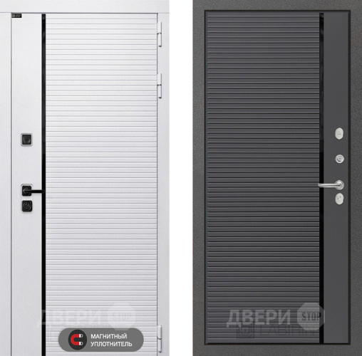 Входная металлическая Дверь Лабиринт (LABIRINT) Royal 22 Графит софт в Старой Купавне