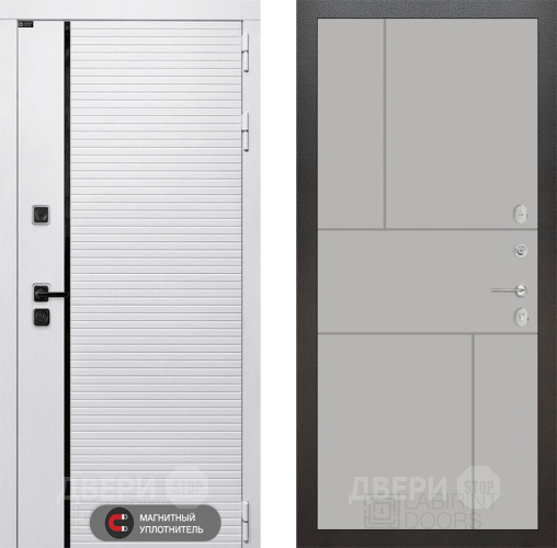 Входная металлическая Дверь Лабиринт (LABIRINT) Royal 21 Грей софт в Старой Купавне