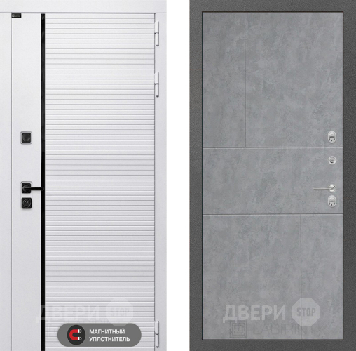 Входная металлическая Дверь Лабиринт (LABIRINT) Royal 21 Бетон светлый в Старой Купавне