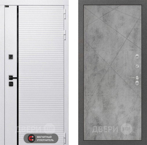 Входная металлическая Дверь Лабиринт (LABIRINT) Royal 24 Бетон светлый в Старой Купавне