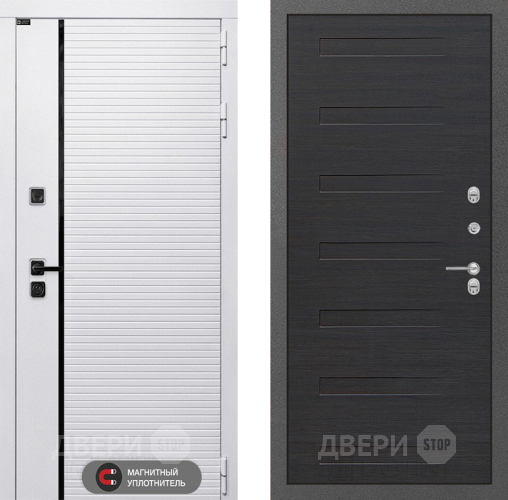 Входная металлическая Дверь Лабиринт (LABIRINT) Royal 14 Эковенге поперечный в Старой Купавне