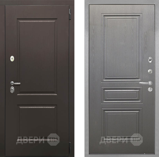 Входная металлическая Дверь Интекрон (INTECRON) Кампо ФЛ-243 Графит вуд дуб в Старой Купавне