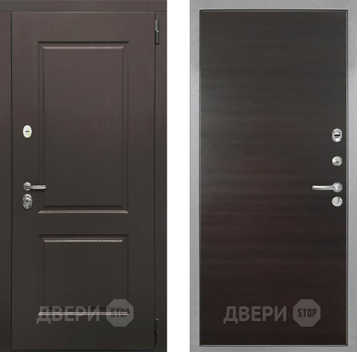 Входная металлическая Дверь Интекрон (INTECRON) Кампо Гладкая Эковенге поперечный в Старой Купавне