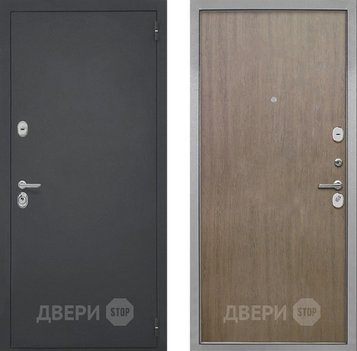 Входная металлическая Дверь Интекрон (INTECRON) Гектор Гладкая шпон Венге коричневый в Старой Купавне